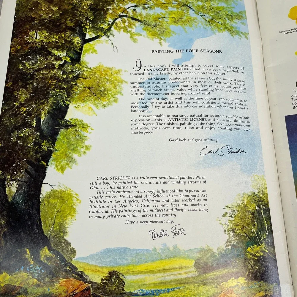 Painting the Four Seasons Carl Stricker Walter‎ T Foster Art Instruction Book